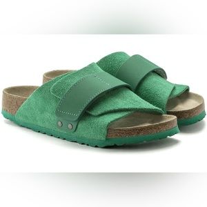 NIB Birkenstock kyoto slides Bold green size 41